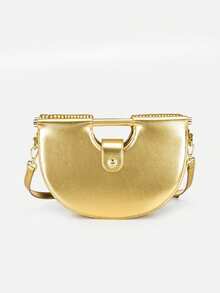 2025 手工编织PU新月形女士包，时尚个性高端单肩斜挎包，竹节手工编织晚宴包