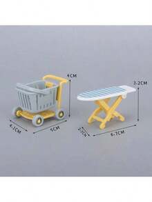 1pc/8pcs Miniature Simulation Washing Machine, Toy Set, Mini House Furniture, DIY Model - Multicolor - View 7