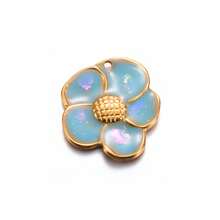 1 件不锈钢甜美樱花花瓣吊坠，适用于 DIY 项链、耳环、手链首饰制作 - 多款 - 查看 11