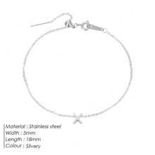 Cadena brazalete DIY de 26 letras para mujeres, accesorio de joyería, de acero inoxidable de alta calidad, a la moda y personalizado