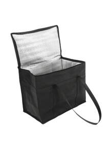 Insulated Bags And Cooler Bag For Food Delivery, Collapsible Cooler, Reusable Shopping Bags For Groceries With Zipper, Foldable, Heavy-Duty, Stands Upright