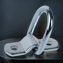 4 piezas de Ganchos de sujeción de carga, Anillos de sujeción montados en superficie tipo D, Anillos de amarre para carga, remolques, barcos, automóviles - Accesorios de ferretería