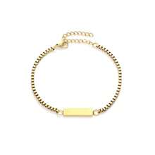 1 Piece Personalized Stainless Steel Bracelet That Can Be Customized With Text Names, Dates, And More. It Is A Fashionable And Versatile Accessory, Suitable For Birthday Gifts To Good Friends, Boyfriends And Girlfriends, Anniversaries, Graduation Gifts, Daily Dates, Wedding Events, And Families