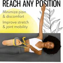 TECEUM Yoga Strap &Amp; Mat Strap – 2 IN 1 – Cotton – 6 Ft 8 Ft 10 Ft (30+ Colors) – Adjustable Non-Slip Belt For Yoga, Pilates, Stretching, Physiotherapy, Fitness &Amp; Home Workout – For Carrying Mats - Yellow Gray - View 6