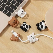 2/3pcs Cute Desktop Cable Organizer, Self-Adhesive Wire Clips, No Drill Cable Clips, Space Saving, For Power Cords, Headphones, Charging Cables, Suitable For Desk, Nightstand, Wall, Car, Dorm, Office - Multicolor - View 5