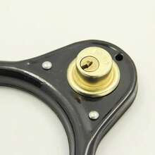 1pc Retro U-Lock Heavy Duty Bicycle Bike Lock Shackle Lock Steel Pipe Lock City Bike Lock - Black - View 4