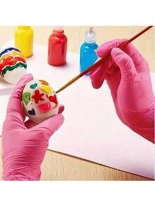 Disposable Nitrile Gloves(No Box), Durable Household Cleaning Gloves, Latex-Free, Waterproof And Anti-Static, Multi-Purpose Gloves, For Household Cleaning, Kitchen, Bathroom, Home, Household Supplies - Multicolor - View 8