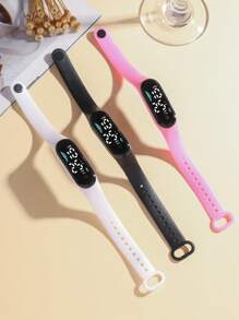 1pc Women's Fashion Cute Electronic Watch With Date & Time Display, Suitable For Daily Wear And Gift Giving