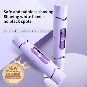 Women's Electric Shaver, All-In-One Multifunctional Design For Legs, Arms, Armpits, Lips, And Intimate Areas, Convenient And Portable Hair Trimmer