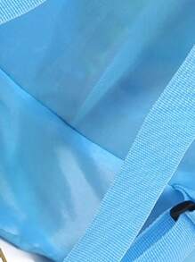 Adjustable Nylon Beach Toy Bag With Drawstring Closure - Lightweight Mesh Storage For Toys, Clothes & More - Perfect For Teenagers' Beach Outings, Available In 5 Color Options, Beach Toys For Teenagers(No Pockets)