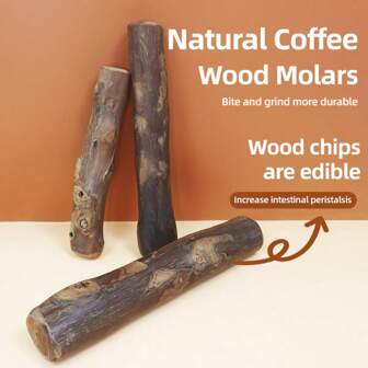 100% Natural Coffee Wood Dog Chew Toys, Various Sizes, Boredom Relief, Training Interactive Supplies, Suitable For All Size Dogs, Chew Sticks & Dental Cleaning Sticks (Random Shapes And Colors), Halloween Dog Treats