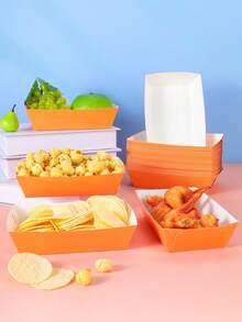 10/24 hộp đựng thực phẩm màu cam, hộp đựng khoai tây chiên, hộp đựng bỏng ngô, đồ trang trí tiệc và hộp đựng đồ ăn nhẹ cho đêm xem phim, thích hợp cho hộp đựng thức ăn trưa, tiệm bánh, nhà hàng burger - Nhiều màu - Xem 4