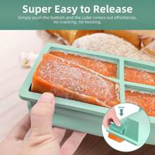 Local Delivery-Silicone Freezer Tray For Sauce Cube:  Super Prep Freezing Tray For Souped Storage - Freeze 125mL 250mL Broth Soup Portion