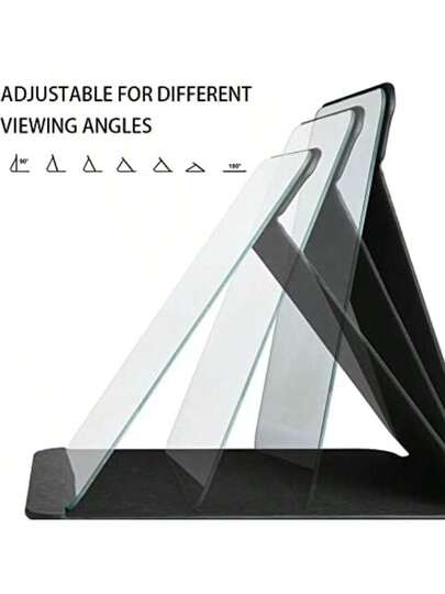 HD Glass Surface Portable Folding Faux Leather Vanity Spiegel Ideal Travel, Dorms Beauty Home Back To School Room Supplies view 6