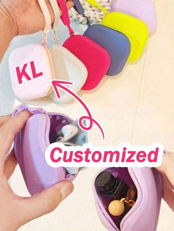 Customized Electronics Organizer Travel Bag,Electronics Organizer Travel Cable Organizer Bag, Women's Gift, Custom Case For Electronic Cords, Travel Organizer, Personalized Travel Gift, Pouch Electronic Accessories Carry Case,Suitable For Storing Cables, Earphones, Chargers, USB Drives, Keys, Cards, Jewelry, Coins And More