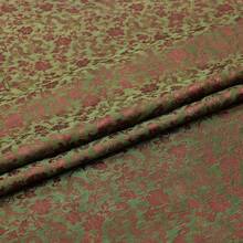 高品质提花丝缎面料，带有几何花卉刺绣图案，柔软耐用，适合缝制连衣裙、夹克、靠垫、窗帘、家居装饰、DIY 缝纫工艺品