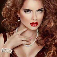 Glenmal Pearl Rhinestone Jewelry Set For Women Pearl Necklace Bracelet Earrings For Wedding Birthday Bridal Shower Tea Party - 清新風格 - 查看 11