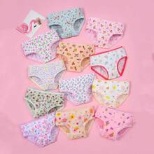 12 piezas de bragas para niñas preadolescentes, sin sensación de cuña, suaves, transpirables, aptas para todas las estaciones, con patrones surtidos (diseños aleatorios)