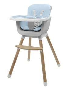 Periquera para bebé, cómoda, segura, resistente, 2 funciones de pata armar, - Azul - Ver 2