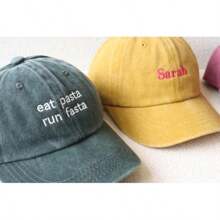 Custom Children's Hat, Embroidered Text Baseball Cap, Personalized Hat, Custom Washed Hat, Kids Hat, Baby Hat, Birthday Christmas Gift