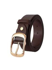 1条女士矩形扣PU皮革腰带，常规尺码至加大尺码，适合日常佩戴 - 多色 - 查看 8