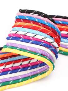 5M 5mm Corda Trançada Multiúso - Corda Colorida de Poliéster para Cordões Externos, Fazer Pulseiras, Chaveiros, Coleiras de Cachorro
