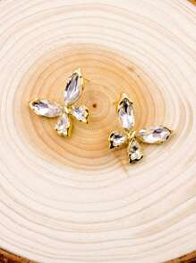 1 Pair Luxury Fashionable & Elegant Butterfly Stud Earrings For Women