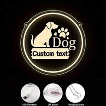 Personalisierte Neonlichter für Haustiere, mit benutzerdefiniertem Hundedesign, mit USB-betriebenen LED-Leuchten, als Heim- oder Bürodekoration. Perfekt für Anlässe wie Geburtstage, Hochzeiten, Jahrestage, Weihnachten, Halloween etc.