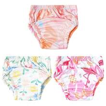 5pcs Reusable Baby Training Pants, Waterproof Washable Infant Cloth Diaper Covers, Breathable Potty Training Underwear - Multicolor - View 62