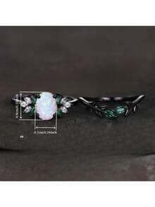 2pcs Fashion Women'S Rings Gothic Style Ring,Unique And Cool Ring Jewelry,Exquisite Jewelry Suitable For Daily Life, Party, Vacation, Halloween,Gift Giving(No Box) - Black - View 5