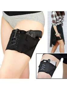 Fondina nascosta per gamba da esterno, leggings elastici da donna, fondina veloce invisibile, fondina per coscia nascosta per donne, fondina per gamba per costume, fondina per porto nascosto, fondina per gamba regolabile, adatta per PT-22, calibro 22 TCP. 380, P238, Ruger LCP per il trasporto durante attività all'aperto come caccia, campeggio, escursionismo, viaggi o raduni