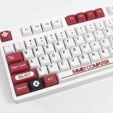 Nakładki na klawisze z postaciami z anime do klawiatury mechanicznej Nakładki na klawiaturę mechaniczną Akcesoria do niestandardowych nakładek klawiszy Esc Termiczna sublimacja Spersonalizowana grawerowana nakładka klawiszy PBT Dye Sublimacja Zestaw 134 nakładek klawiszy, profil XDA do układu ANSI 61/68/84/87/96/98/104/108 klawiszy Klawiatura mechaniczna, do przełączników Cherry Gateron MX Klawiatura mechaniczna z wyciągaczem nakładek klawiszy - (tylko nakładki klawiszy), czerwony i biały
