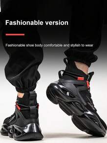 Un par de botas con punta de acero para hombres, anti aplastamiento y anti perforación, para uso diario en el almacén, entrenador de trabajo para hombres, anti deslizante para taller de forja para mujeres, botas para sitio, zapatos de trabajo para exteriores, zapatos de oficina para ir y venir, zapatos deportivos para exteriores, zapatos de senderismo para exploración al aire libre, regalos para familiares y amigos en días festivos