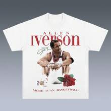Vintage  T-Shirt, Retro Basketball Icon - White - View 1