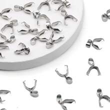 10pcs Stainless Steel Sunflower Seed Design Jewelry Accessory For Necklace Pendant DIY
