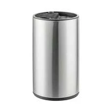 1pc Stainless Steel Knife Block Holder Storage Rack, Kitchen Organizer Freestanding Knife Stand - Silver - View 6