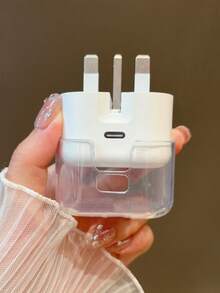3pcs/Set Charging Cable Protector Case, Girl Pattern Suitable For 20W UK Plug Apple Fast Charger, Charger Protection Sleeve Charger Accessories, Phone Accessories - Multicolor - View 6