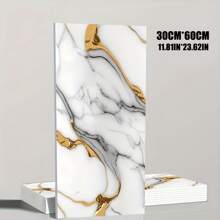 30pcs Luxury Marble Wallpaper 3D Stickers, 20/30pcs, 30.0cm X 59.99cm - Waterproof, Modern Minimalist Design For Bedroom, Living Room, Kitchen, Bathroom Decor, Bedroom Wall Decor | Modern Wall Art | Durable Wall Decoration, Wall Decor