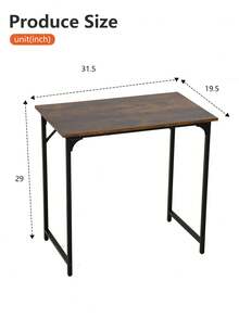 Modern Style Makeup Desk ,Nail Desk, Office Desk With Sleek Metal Frame Writing Desk Classic Modern Design For Home & Small Spaces - VINTAGE - View 3