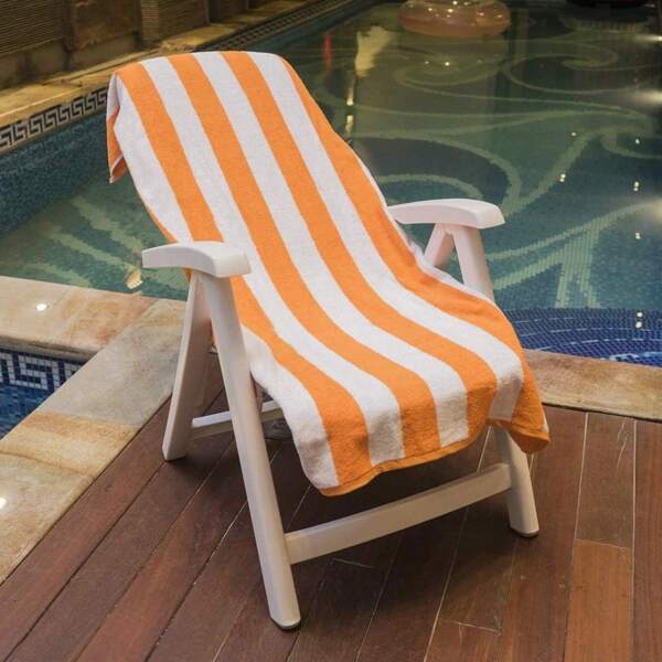 1/2 piezas Toalla de playa a rayas, extra grande, suave y muy absorbente para la playa, la piscina, los viajes, la ducha, la natación, el camping, como regalo para hombres y mujeres