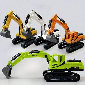 逼真的男孩挖掘机玩具，工程车履带式挖掘机，耐用的 ABS 材料，万圣节、圣诞节、生日派对的完美礼物