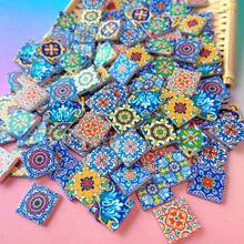 1 Pack 150g Fusible Glass Mosaic Pieces, 3D Beautiful Mosaic Tiles In Various Colors And Patterns, Home Decor, DIY Crafts, Floral Art Pattern, Creative Art Projects DIY Mosaic Craft Supplies - Multicolor - View 8