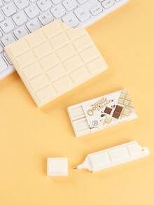 Portable Chocolate Shaped Stationery Set With Notebook Eraser And Ballpoint Pen, School Supplies, Rewards, High Quality Eraser, Notebook, Ballpoint Pen, Suitable For Home, Office, School, Back To School Prizes - Multicolor - View 15