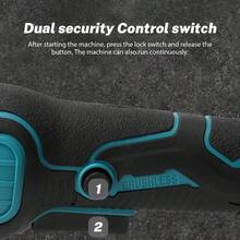 Smerigliatrice angolare elettrica senza spazzole da 125 mm, utensile multifunzione portatile, alimentato a batteria, velocità regolabile, levigatrice, lucidatrice
