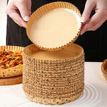 50/100pcs Pizza Paper Trays, Baking Oven Liners, Pizza Paper Plates, Durable Pizza Paper, Round, 4"/6"/7"/8", Suitable For Baking Pizza, Cookies, Cakes, Breads, High Temperature Resistant Baking Tray Kitchen Tools, Suitable For Birthday Party, Wedding, Back To School, Christmas, Halloween, Outdoor Camping - Multicolor - View 2