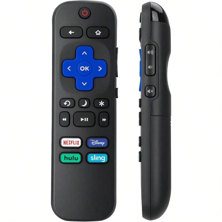 Reemplazo del control remoto para TV inteligente Roku compatible con Roku Hisense Roku Onn Roku Westinghouse Roku Insignia Roku TV, solo para Roku TV65hj - Solo para televisores inteligentes Roku - Ver 1