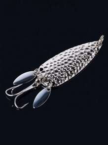 GOTURE 1 Peça Goture Isca Colher Giratória de Pesca Prateada, Corpo de Liga de Zinco, Acessório de Pesca, 24g/0,85oz