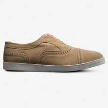 Allen Edmonds Strand 4323 Oxford 男款美码 7.5 码米色绒面革正装运动鞋 KHD907 - 米色 - 查看 2