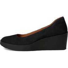 Vionic Sereno I8693L1001 Pump Women 8.5 Black Leather Slip On Wedge Heel ZPO3651 - màu đen - Xem 2