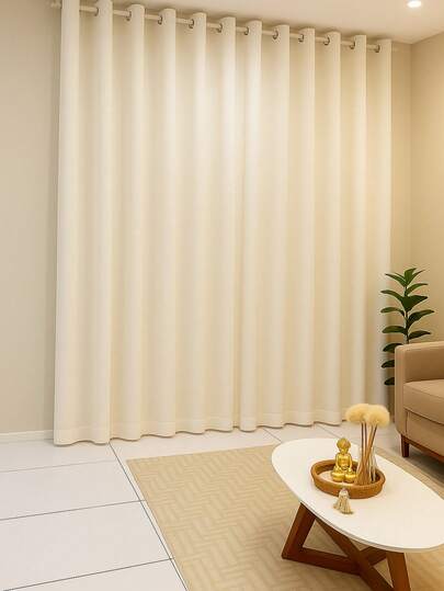 Cortina 2,80x1,70m para Sala e Quarto com Ilhós | Decoração Elegante | Pronta Entrega